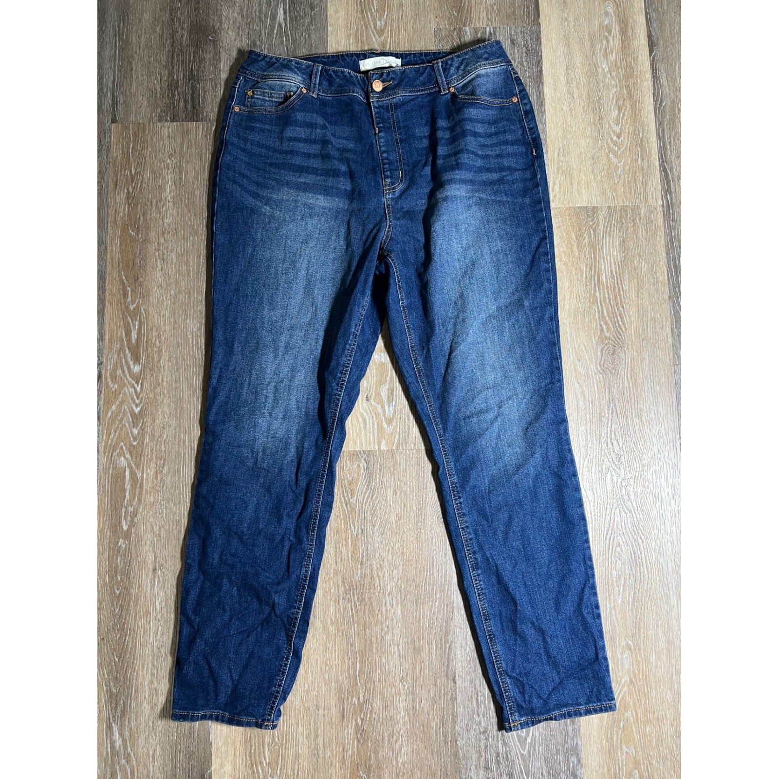 Est 1946 Denim High Rise Jeans Womens 16 Blue Excellent Straight Leg